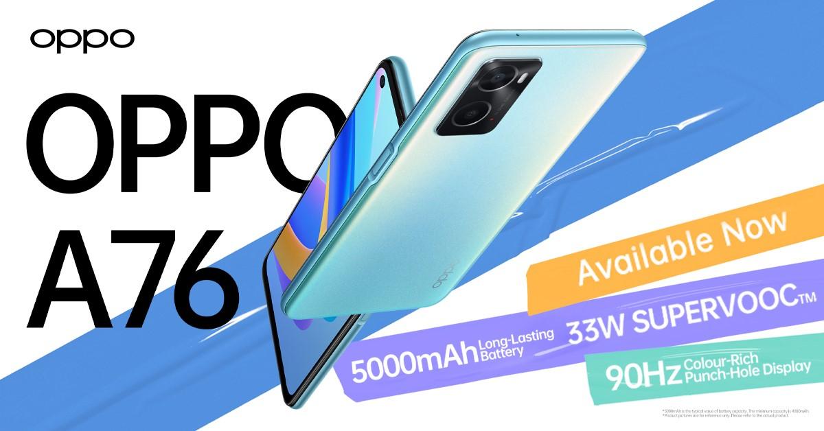 <strong>OPPO Launches OPPO A76 With OPPO Glow Design; Boasting Powerful Performance as Always</strong>