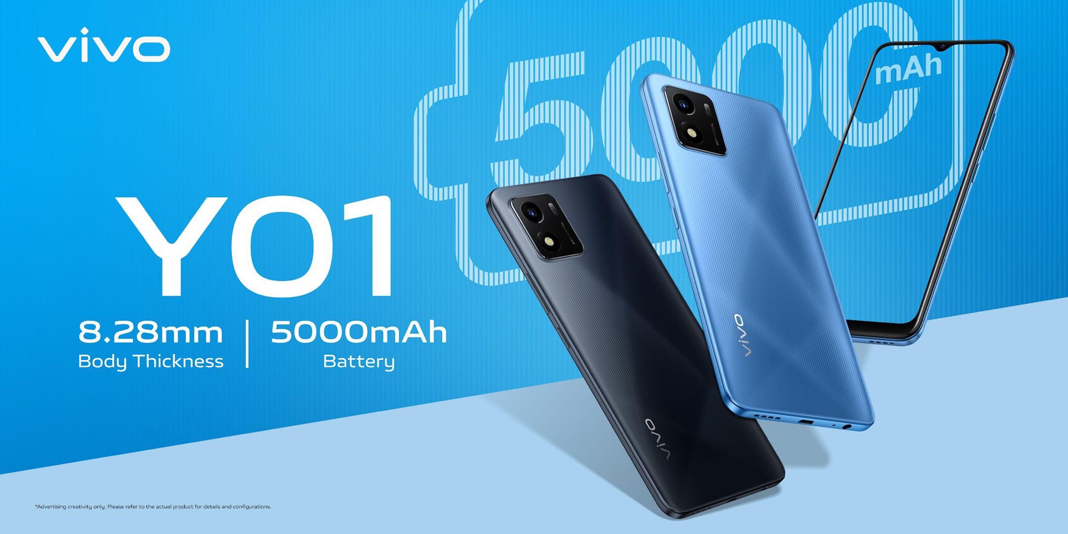 vivo Y01 Launchedin Pakistan — Featuring 5000mAh Battery and Trendy Design