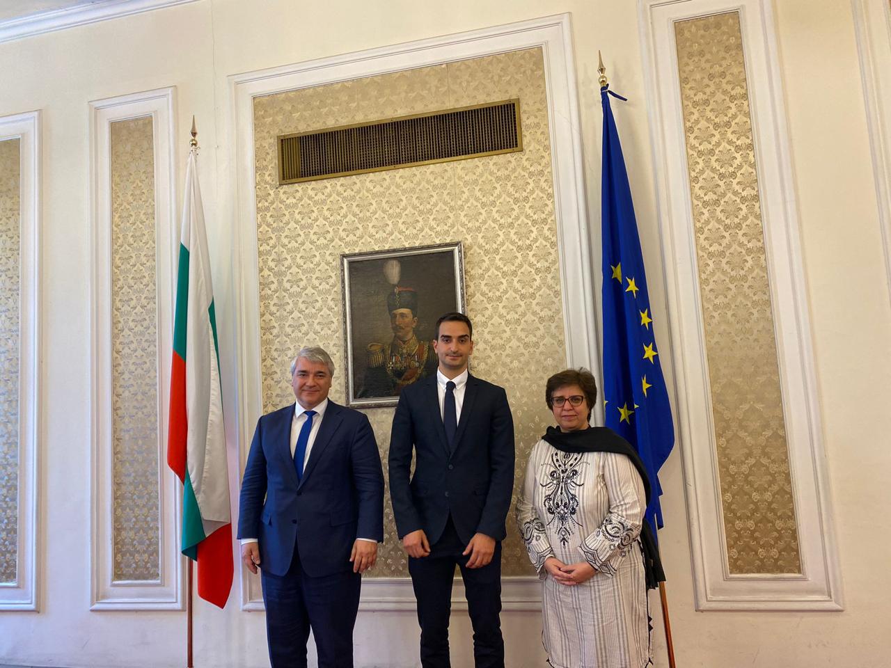 The Ambassador of Pakistan to Bulgaria Ms. Mariam Aftab met with Mr. Radoslav Vasilev