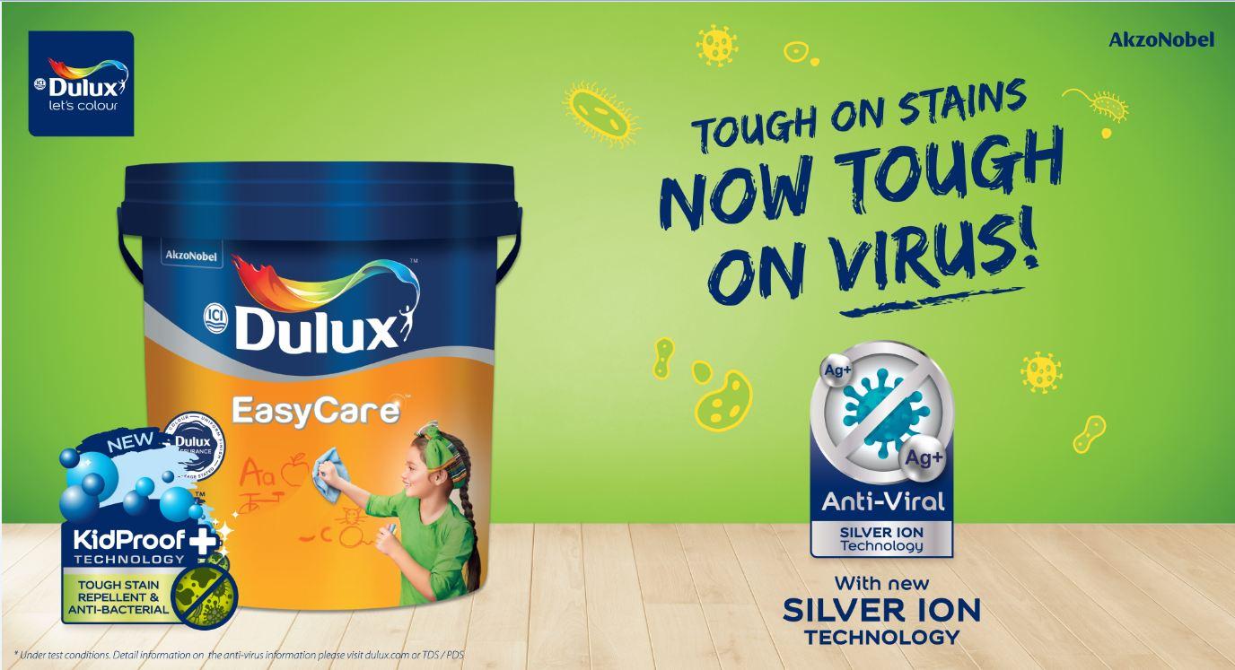 Prioritizing health and making home worry-free spaces AkzoNobel upgrades Dulux EasyCare with new Anti-Viral properties