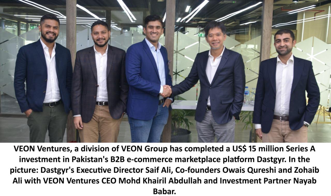 VEON Ventures reignites Pakistan’s startup economy by investing US$ 15 mn in Dastgyr