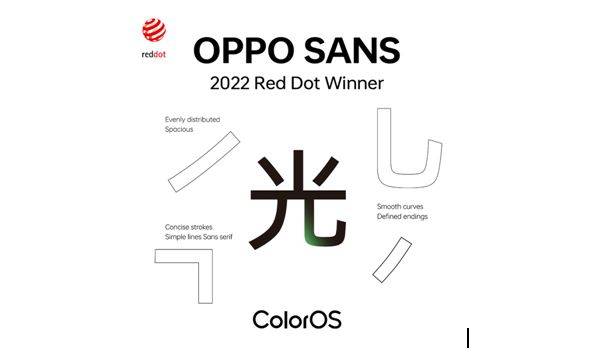 OPPO ColorOS 12 won four design awards at the Red Dot Award: Brands & Communication Design 2022