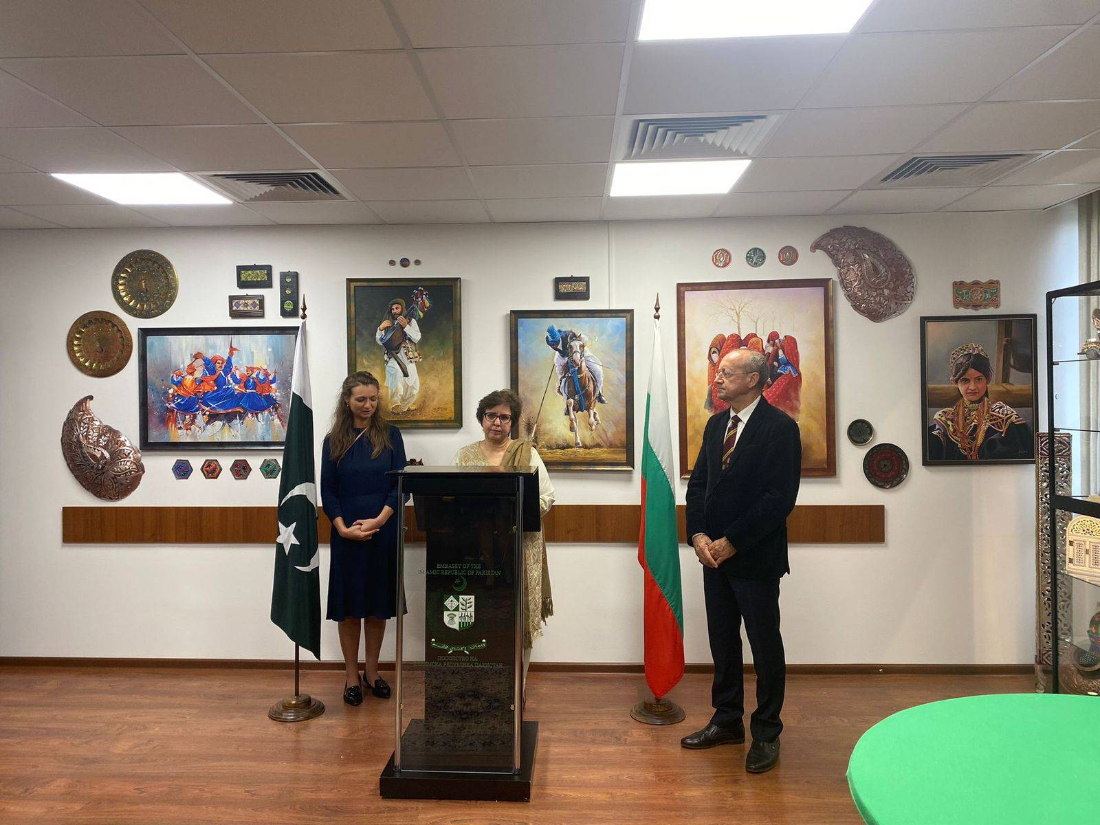 Inauguration of ‘Pakistan Trade & Cultural Centre’ in the Embassy of Pakistan Bulgari