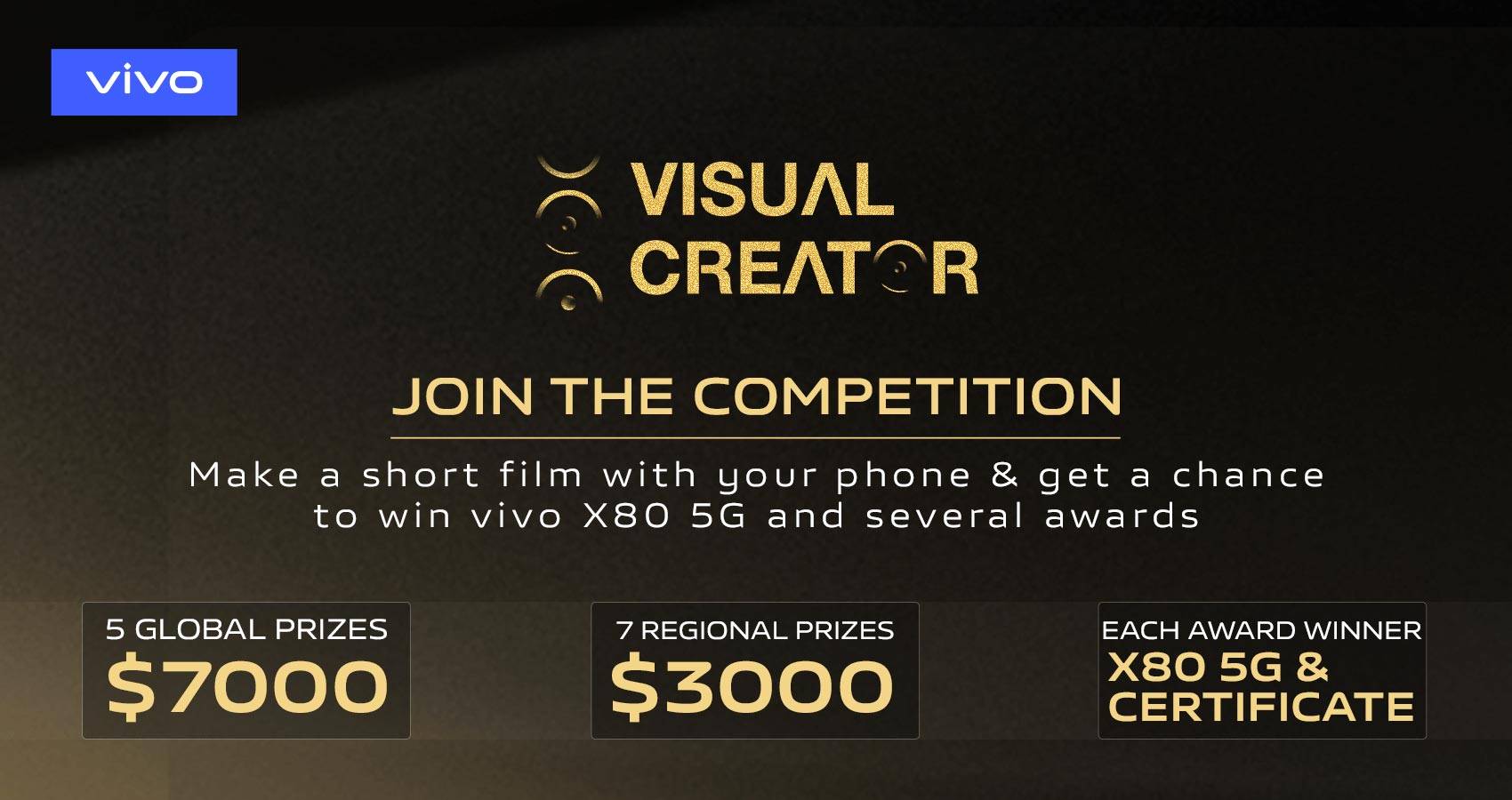 vivo Visual Creator Short Film Contest — A Chance to  Win Cash Prizes and Amazing Awards