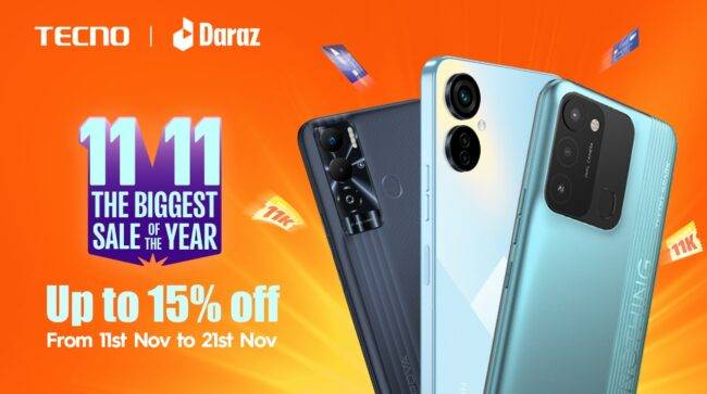 TECNO-Collaborates-With-Daraz-for-it's-11-11-Sale-Featuring-amazing-discounts