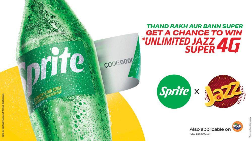 Jazz and Sprite collaborate for a new exciting offer “ThandRakh Aur Bann Super”