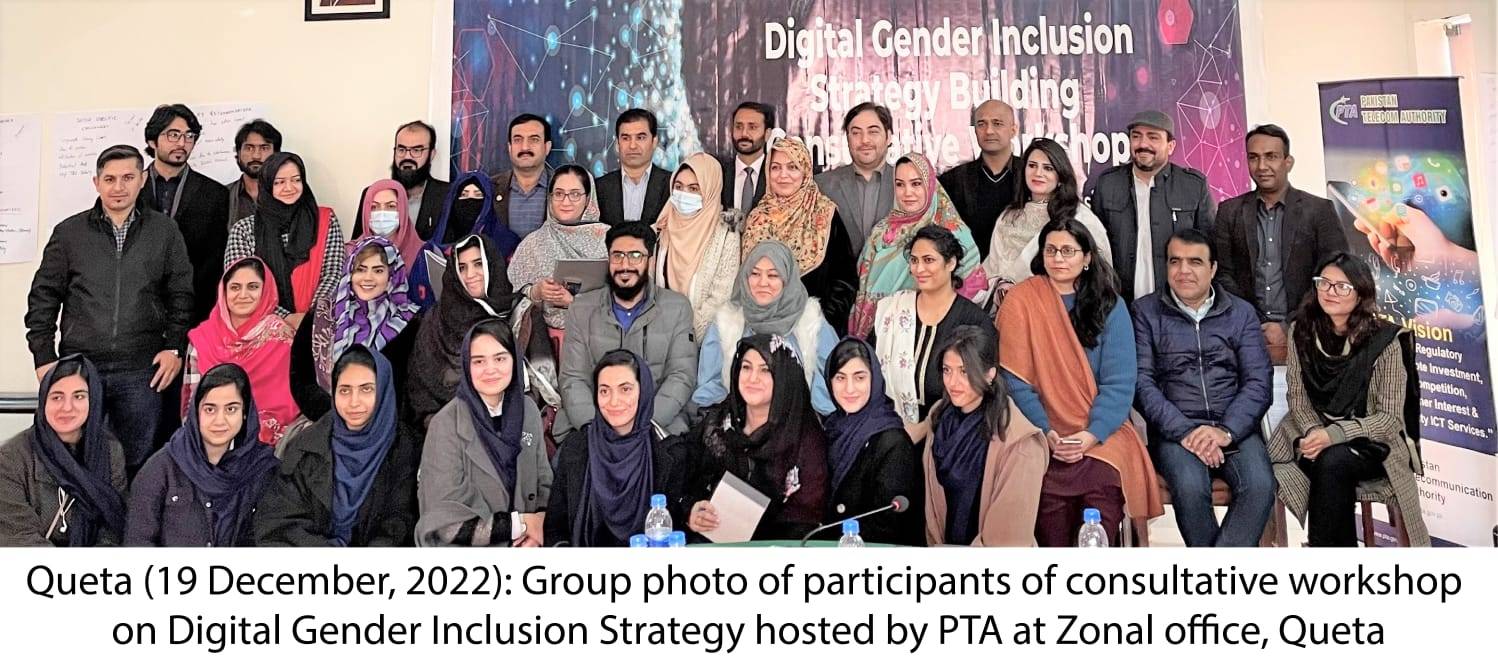 PTA Hosts Consultative Workshop on Gender Inclusion  Strategy in Quetta