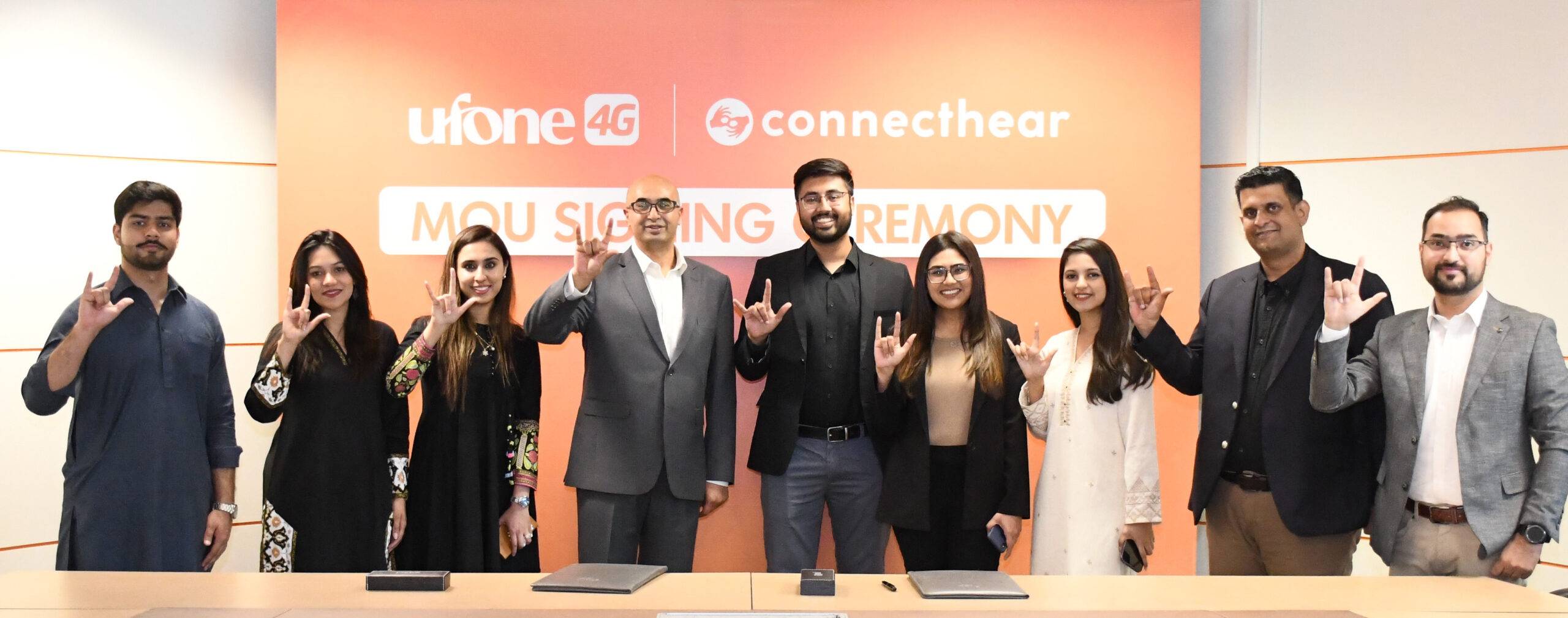 Ufone 4G, ConnectHear join hands to enable easy accessibility for the Deaf Community in Pakistan