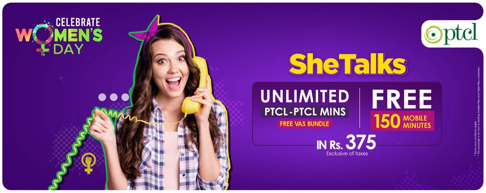 PTCL launches exclusive “SheTalksPackage” to mark International Women’s Day