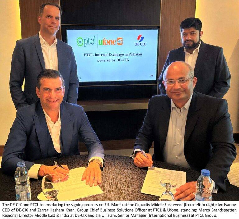 DE-CIX and PTCL partner to establish Internet Exchange