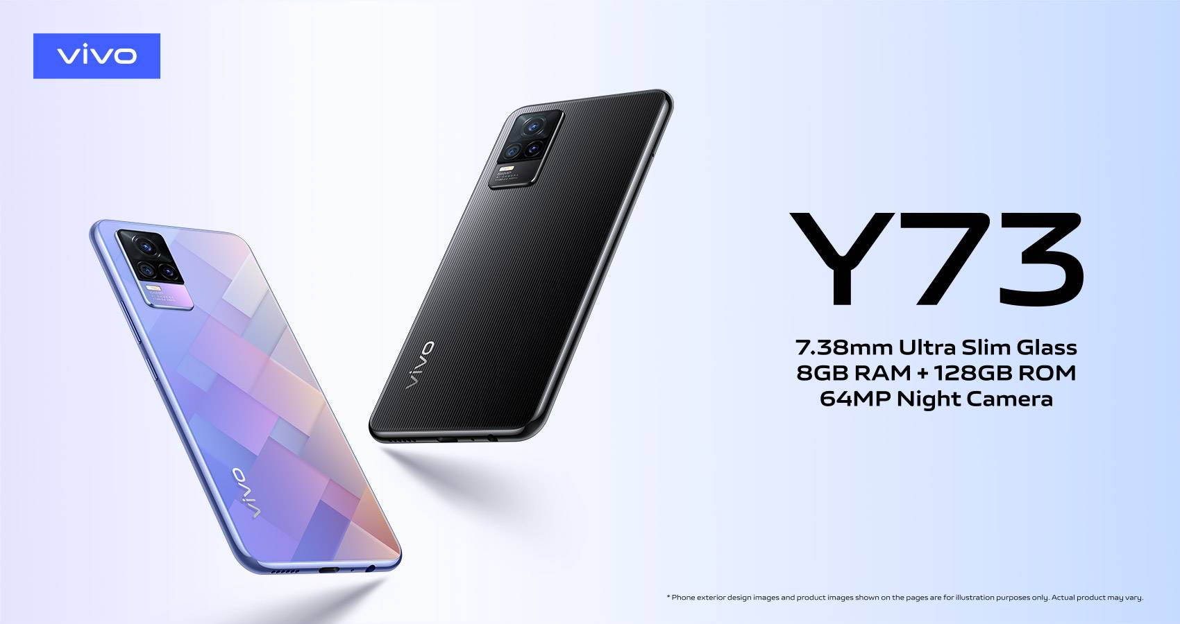 New Powerful vivo Y73 with Sleek Design and 64MP AF  Camera Available in Pakistan