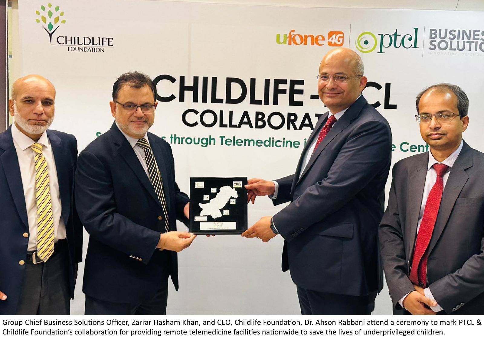 PTCL & ChildLife Foundation join hands to save children  through Telemedicine Facility