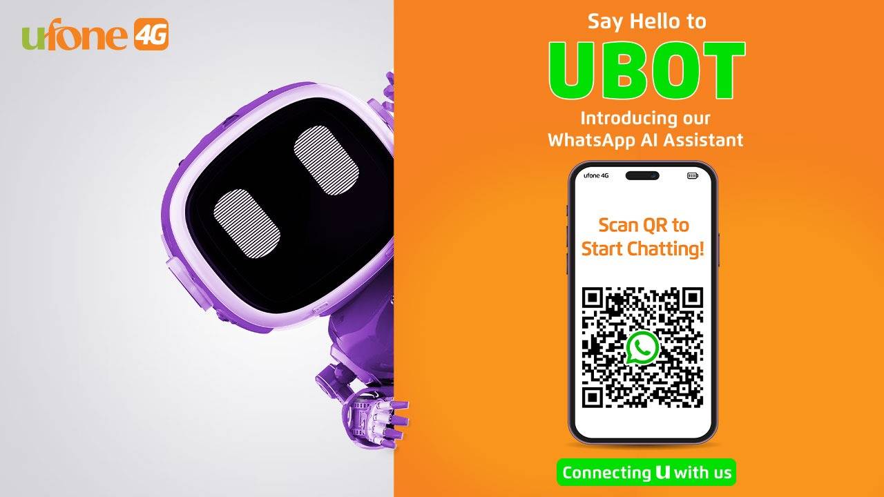 Ufone 4G introduces WhatsApp Chatbot for instant and hassle-free customer facilitation