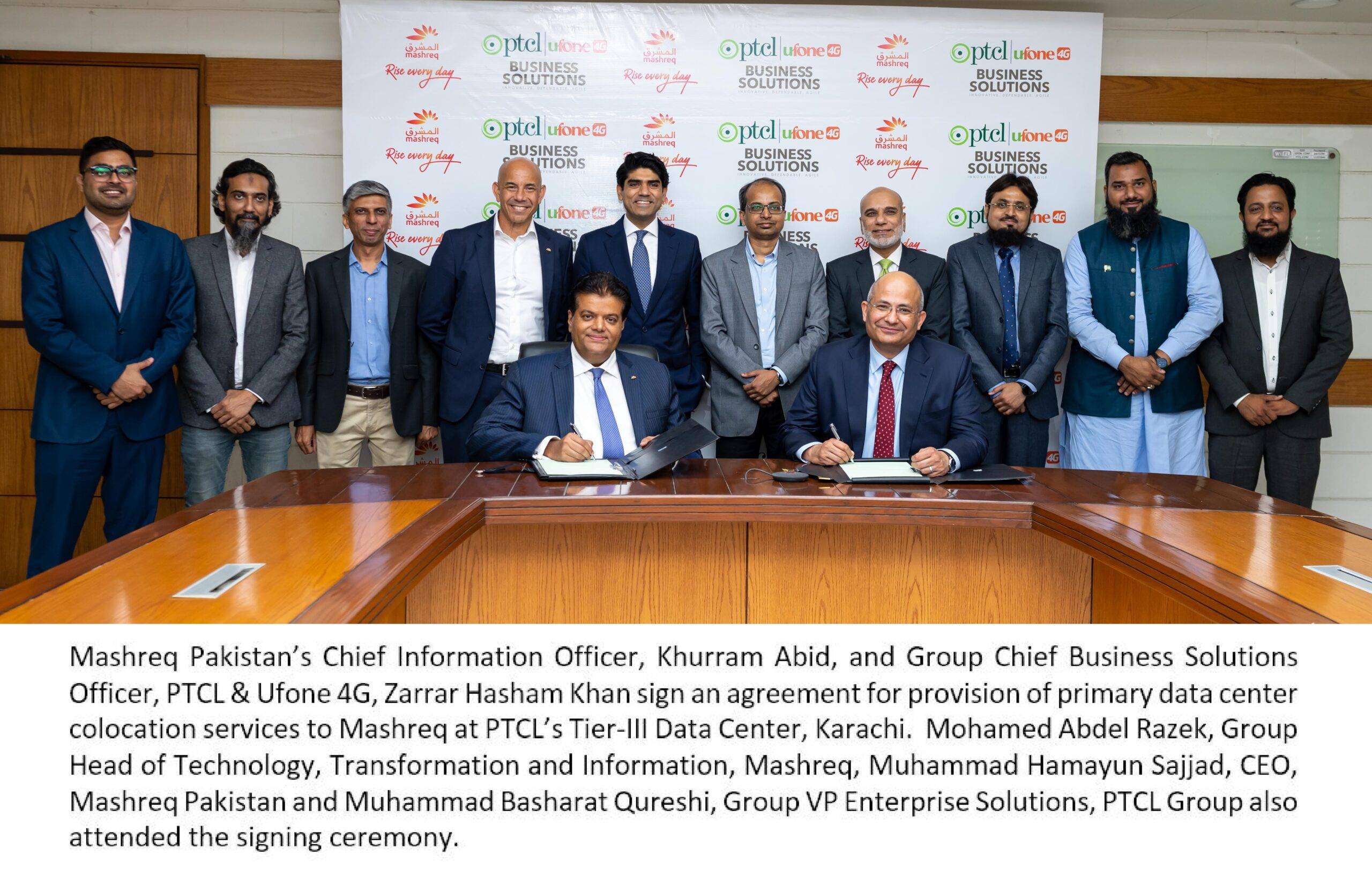 Mashreq Pakistan selects PTCL to expedite the bank’s  Digital Transformation journey