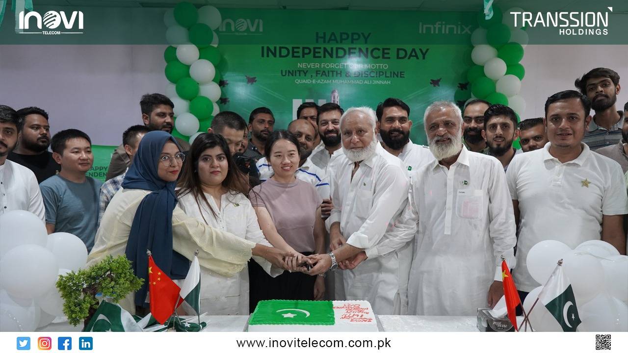 Inovi Telecom Celebrates Pakistan’s 77th Independence Day with Patriotic Fervor_