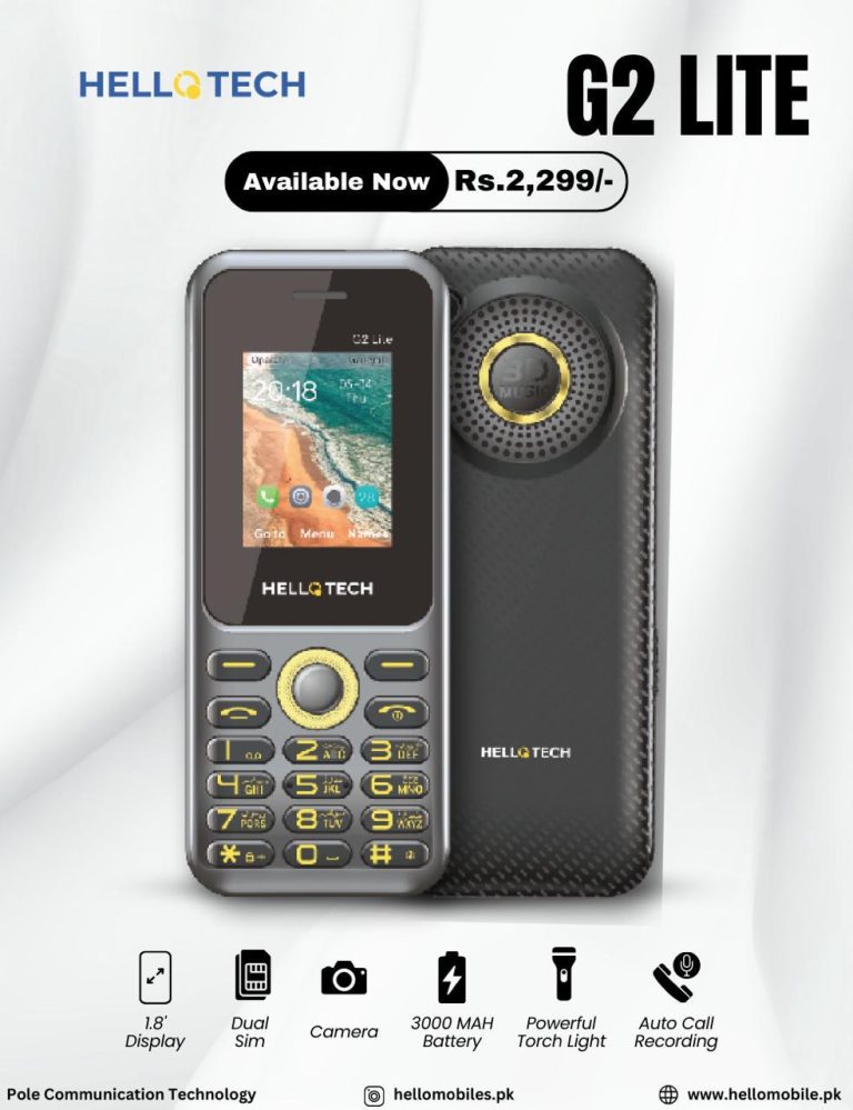 Hello Tech Launches G2 Lite: A Feature-Packed Phone at an Affordable Price