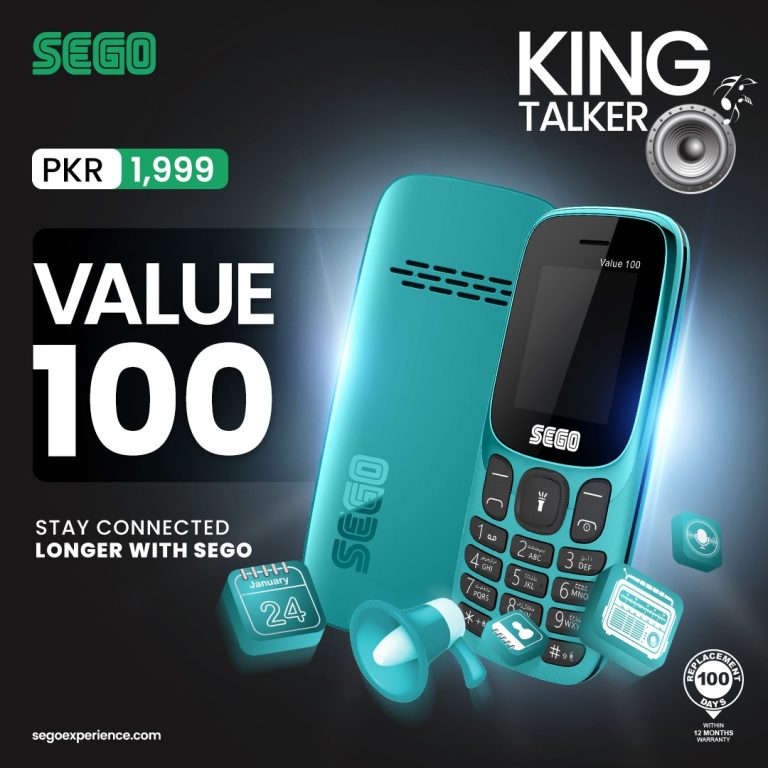 SEGO Launches “King Talker” Feature Phone for PKR 1,999