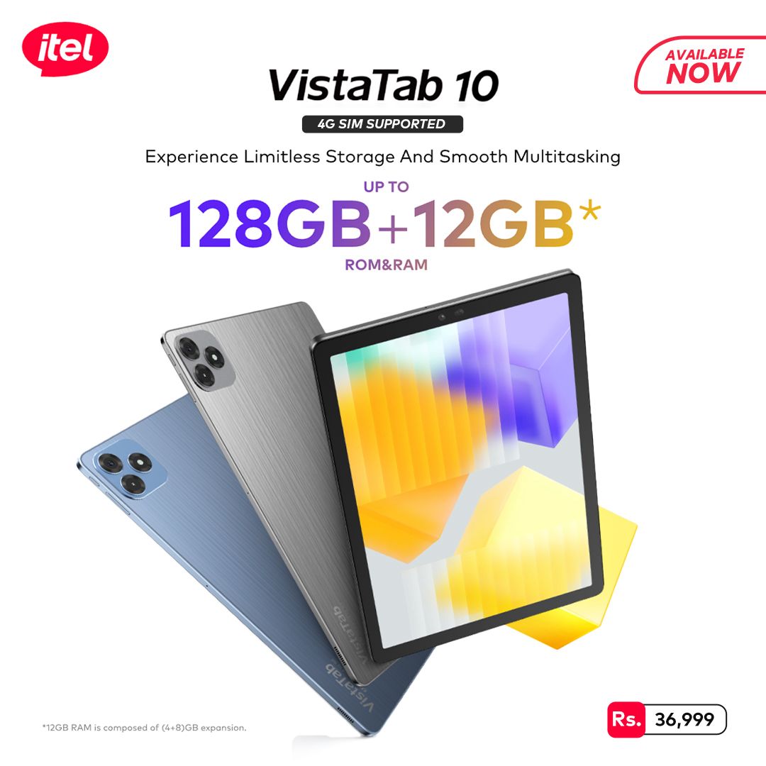 Itel Vistatab Launches In Pakistan Offering Powerful Performance And Ample Storage Flare