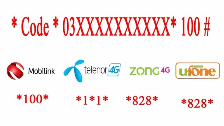 Mobilink Secret Balance Code How to Share Balance on Jazz, Zong, Telenor, Ufone in Pakistan 2025 | Flare