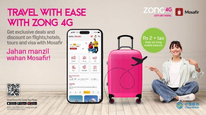 The partnership with Mosafir underscores Zong’s commitment to enhancing the digital travel experience for Pakistani consumers The partnership with Mosafir underscores Zong’s commitment to enhancing the digital travel experience for Pakistani consumers