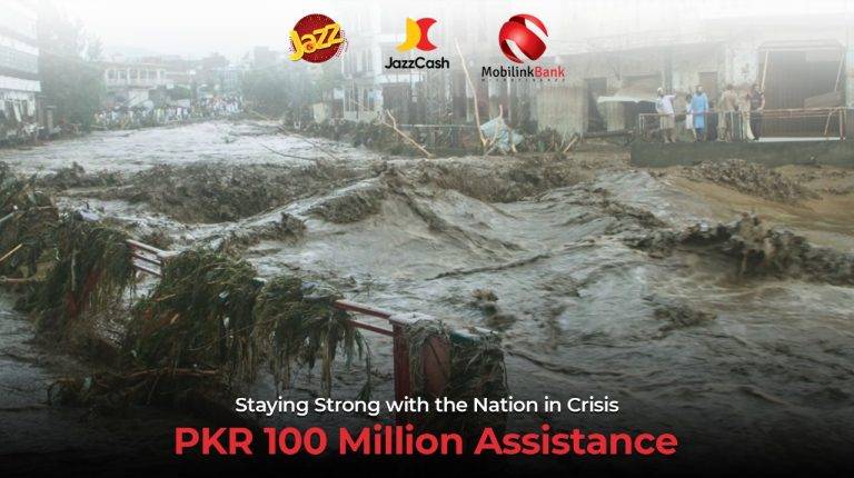 Jazz, JazzCash, and Mobilink Bank Pledge PKR 100 Million Towards Flood Relief and Rehabilitation Efforts