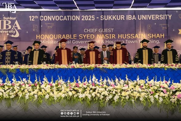 Sukkur IBA University Holds 12th Convocation — 826 Graduates Awarded Degrees, 31 Receive Gold Medals Sukkur IBA University Holds 12th Convocation — 826 Graduates Awarded Degrees, 31 Receive Gold Medals