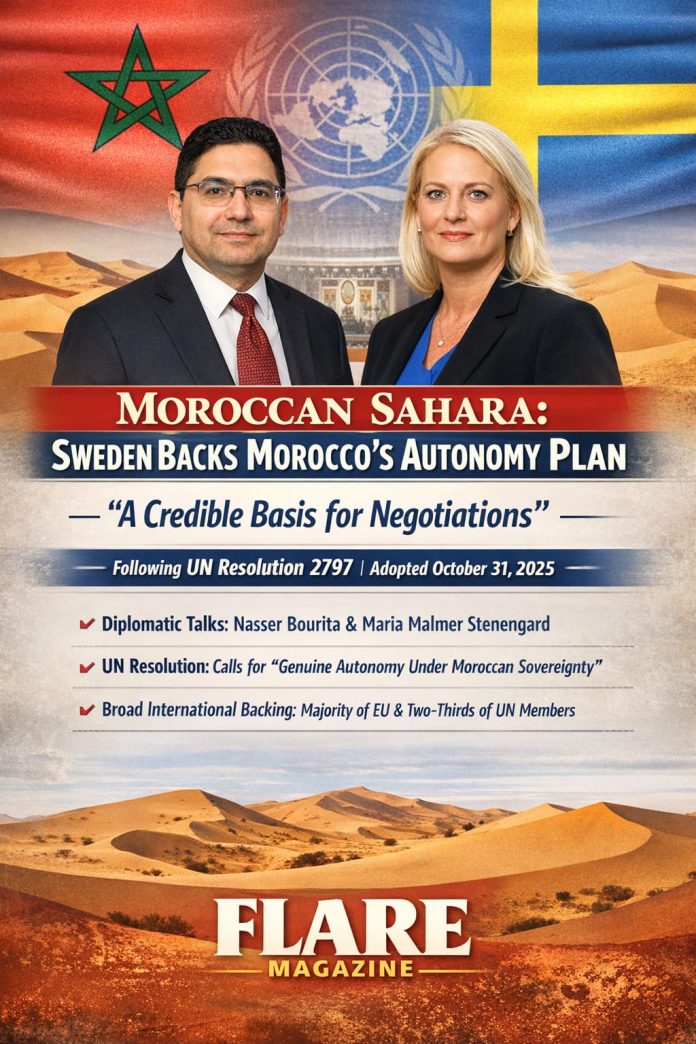 Moroccan Sahara Sweden Supports Morocco’s Autonomy Plan