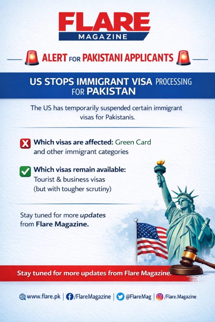 US Temporarily Suspends Certain Immigrant Visa Processing for Pakistan