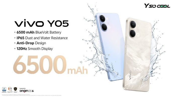 The vivo Y05 is available across Pakistan in two variants: 4GB + 64GB priced at Rs. 33,999 and 4GB + 128GB priced at Rs. 37,999. The vivo Y05 is available across Pakistan in two variants: 4GB + 64GB priced at Rs. 33,999 and 4GB + 128GB priced at Rs. 37,999.
