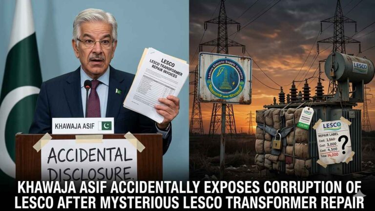 Khawaja Asif Accidentally Exposes Corruption of LESCO After Mysterious LESCO Transformer Repair