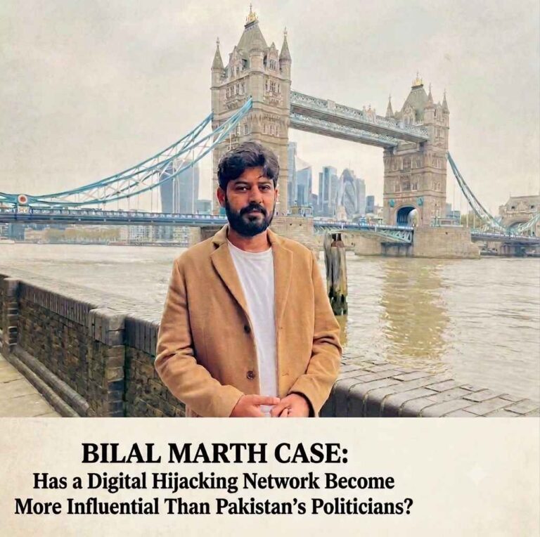 Bilal Marth Case: Has a Digital Hijacking Network Become More Influential Than Pakistan’s Politicians?