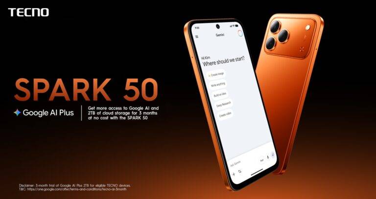 TECNO Brings Free 2TB Cloud Storage with Google AI Plus to Simplify Everyday Smartphone Use