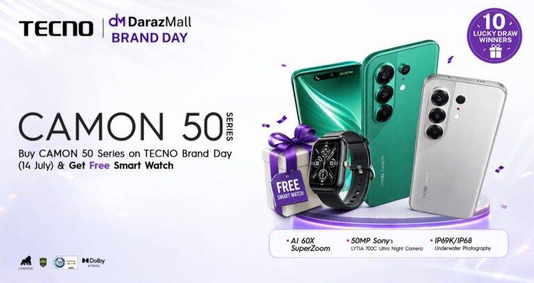 TECNO Brand Day on Daraz Brings Up to 14% Off on 14 July