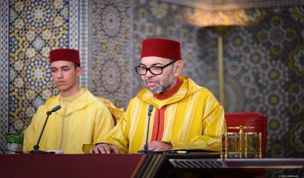 The King of Morocco addresses a speech to Parliament on the occasion of the opening of the 1st session of the first legislative year of the 12th Parliament