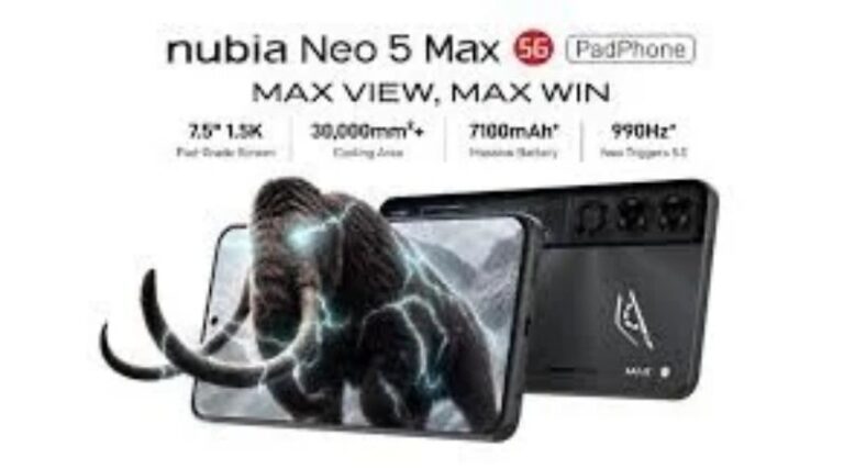 nubia Neo 5 Max Price in Pakistan, Full Specifications, Features and Launch Date
