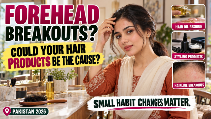 hair-oil-styling-products-forehead-breakouts-pakistan-2026