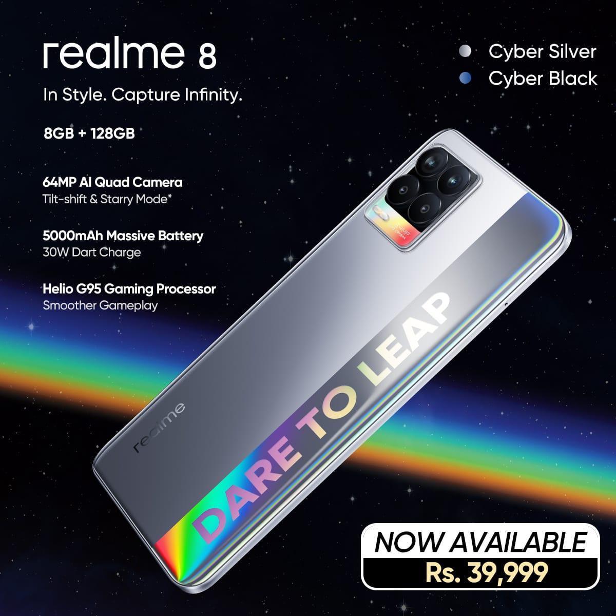The Gaming Beast realme 8 is Now Available Across Pakistan