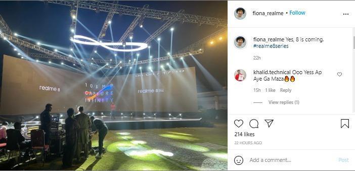 realme 8 Series Launch Event Photo Leaked