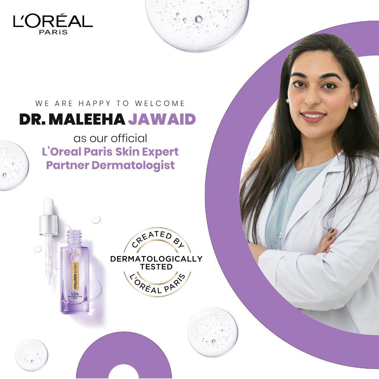 L'Oréal Paris Skin Expert Announces Dr. Maleeha Jawaid as their Official Partner Dermatologist