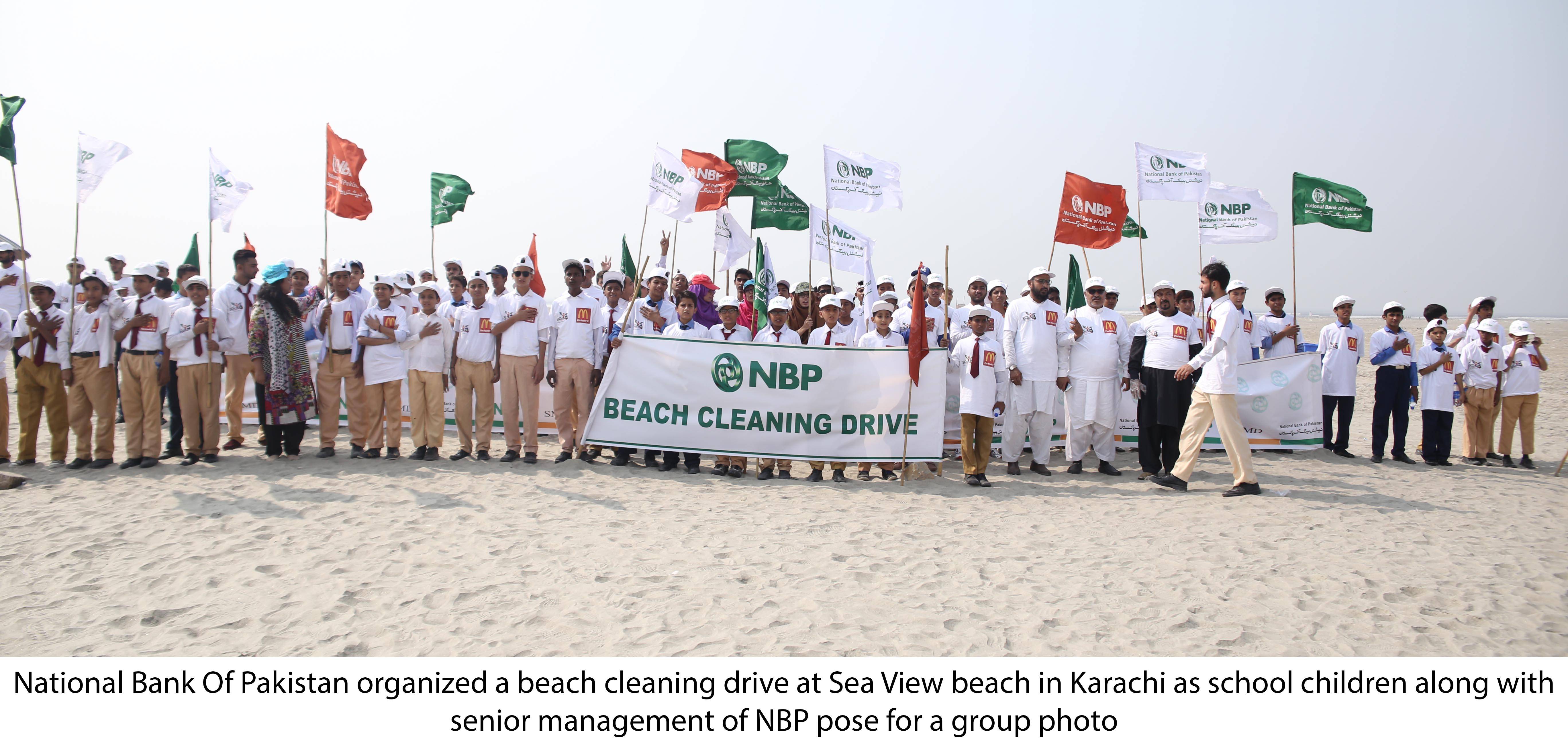 NATIONAL BANK OF PAKISTAN ORGANIZES BEACH CLEANING DRIVE