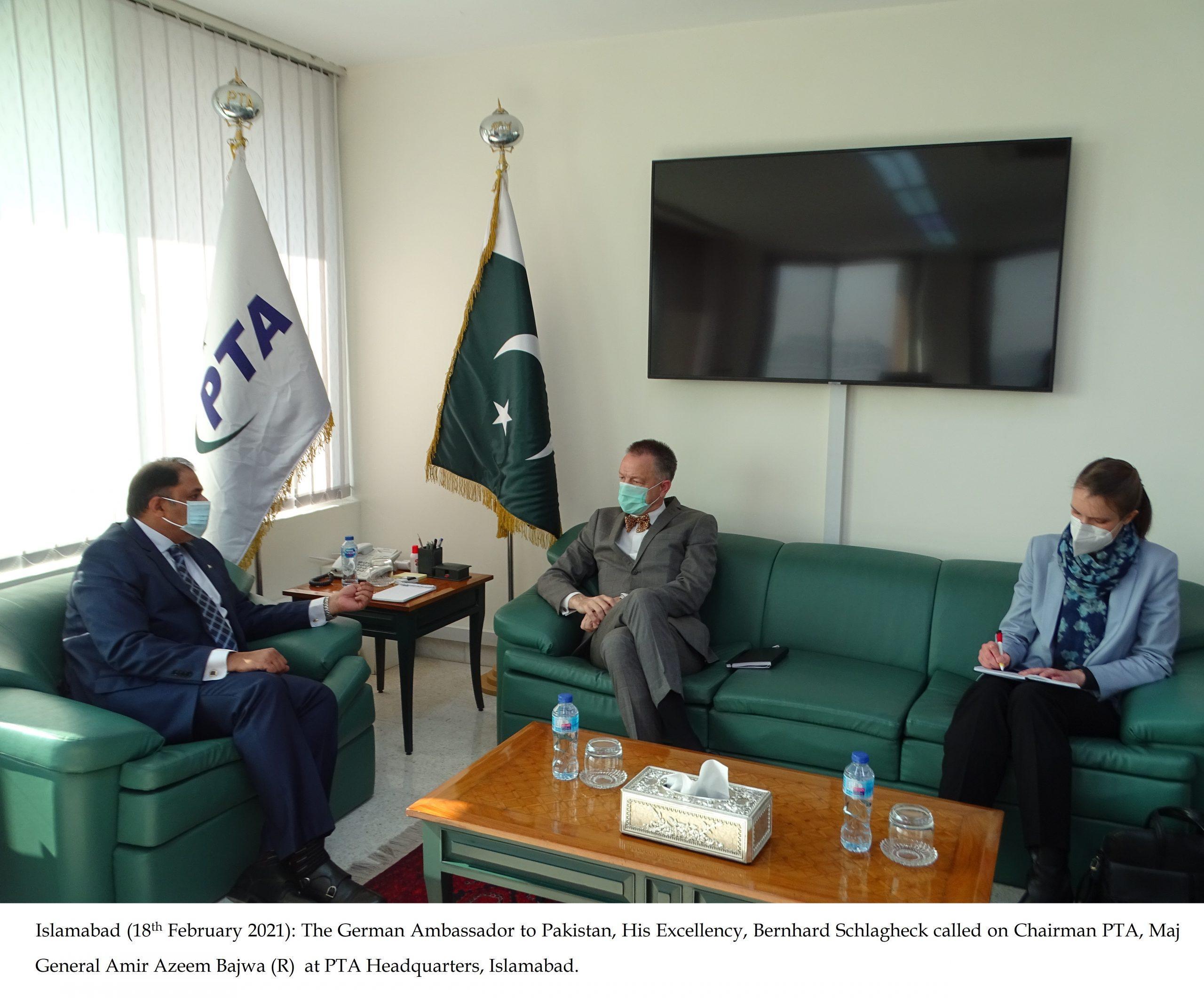 German Ambassador to Pakistan Calls on Chairman PTA