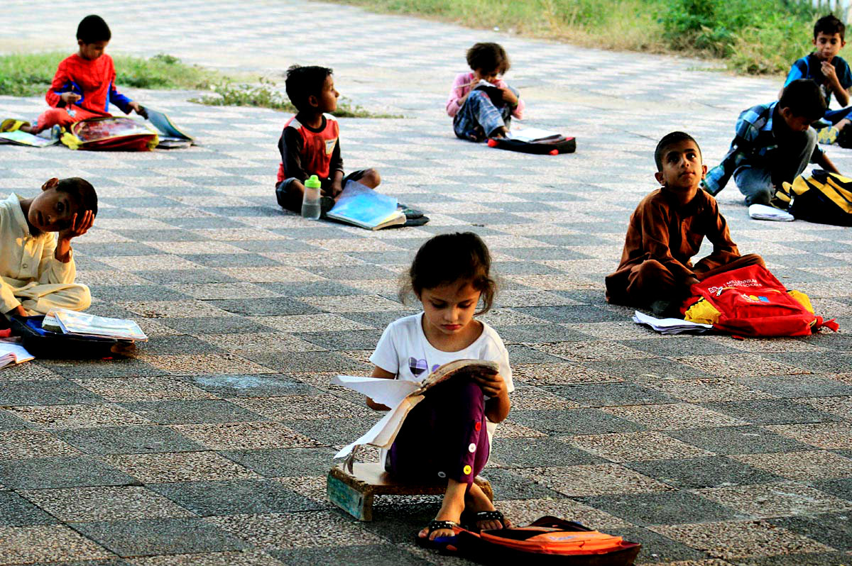 Class At A Local Park In The Capital City