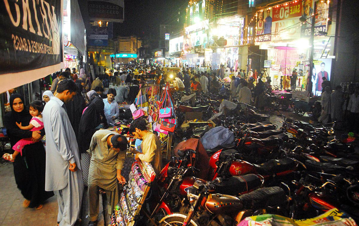 RAWALPINDI People Face Inconvenience Due To A large Number Of Motorcycles  Parked At Iqbal Road