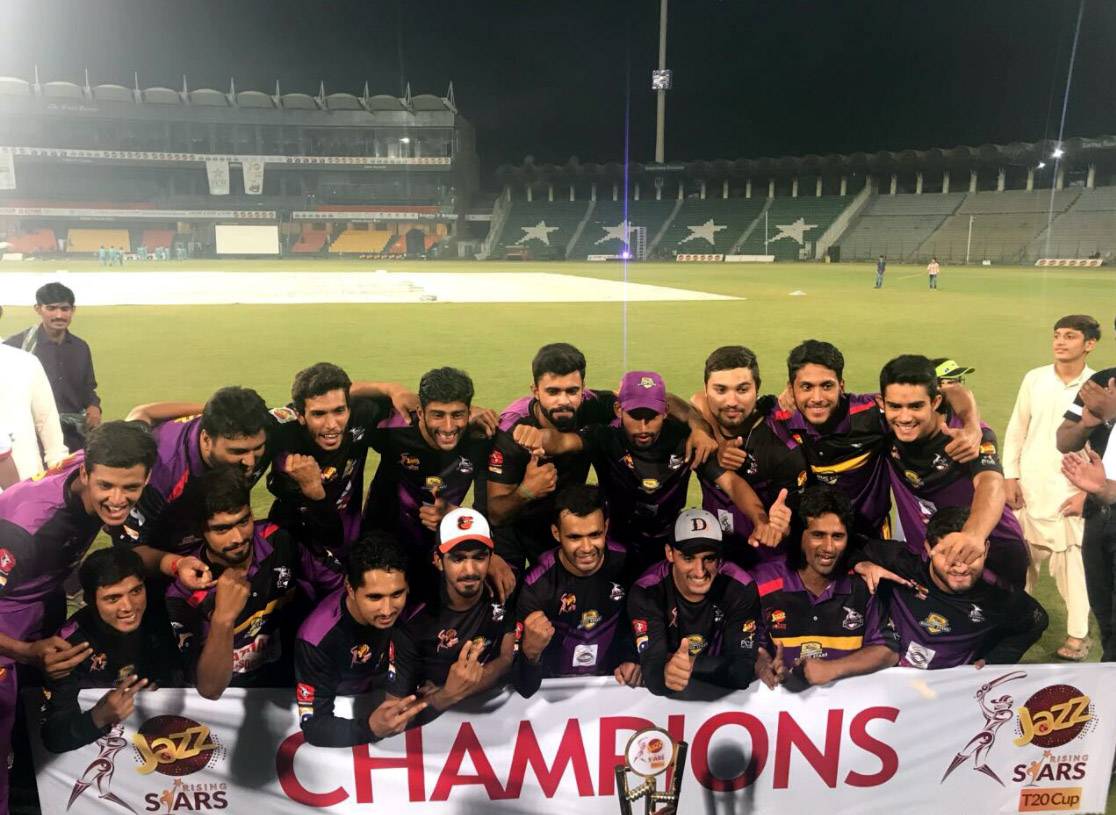 Team Sargodha Victorious in the Jazz Rising Stars T20 Cup 2017
