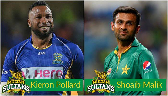 Multan Sultans Rope in Flamboyant All-Rounders Shoaib Malik & Kieron Pollard to Begin PSL Proceedings