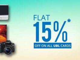 Get 15% OFF on All Products with UBL Debit/Credit Card