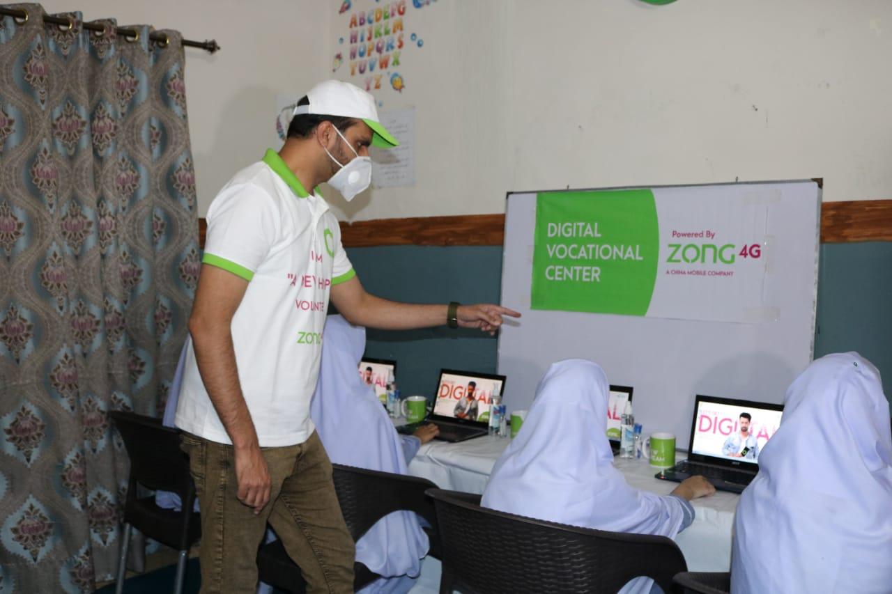 Zong sets digital lab at Dur-e-Yateem Welfare Trust Orphanage for girls
