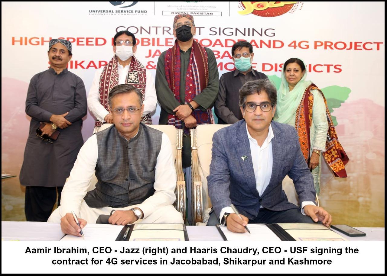 Jazz collaborates with USF to provide 4G services in Jacobabad, Shikarpur & Kashmore