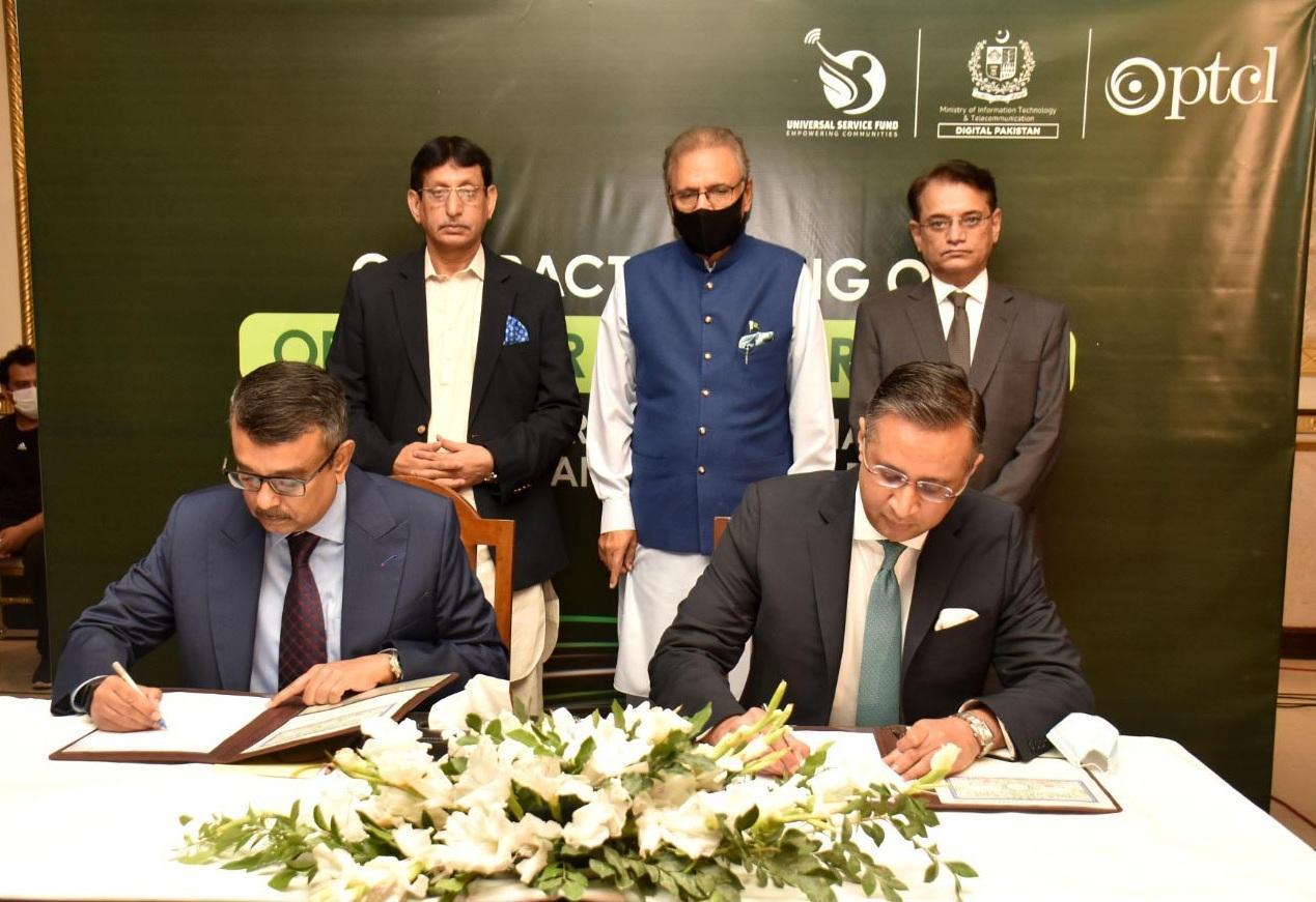 MoITT through USF) initiated OFC projects worth PKR 2.1 billion in 3 districts of Sindh 