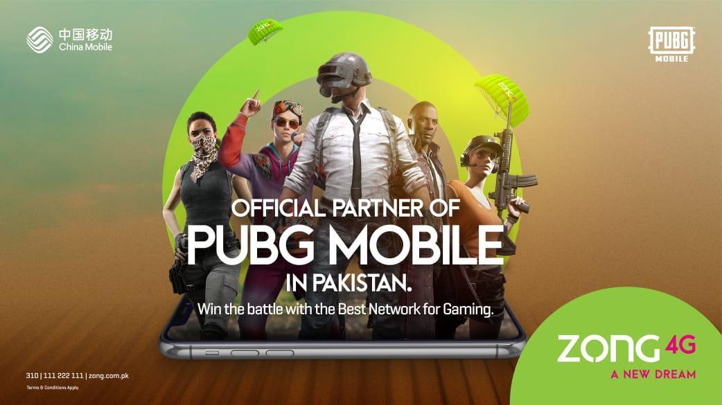 Zong 4G, Pakistan’s Best Network for Gaming Becomes Exclusive Connectivity Partner for PUBG Mobile National Championship Pakistan